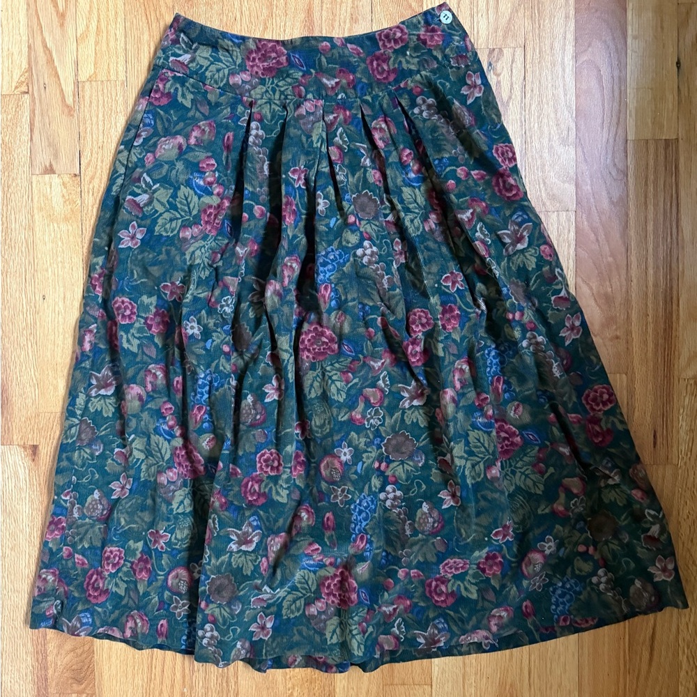 Floral A-Line Skirt
